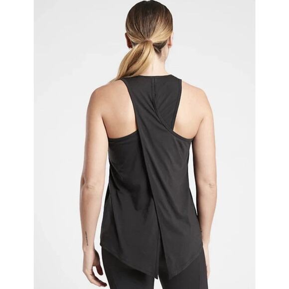 Athleta Essence Tie Back Tank Size 2X Black Womens - Picture 1 of 11
